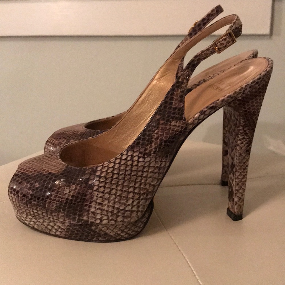 Statement Heels In Snake - image 1